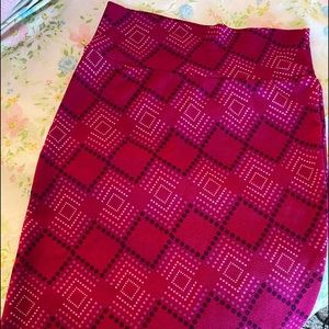 Lularoe Magenta Pink Cassie Skirt